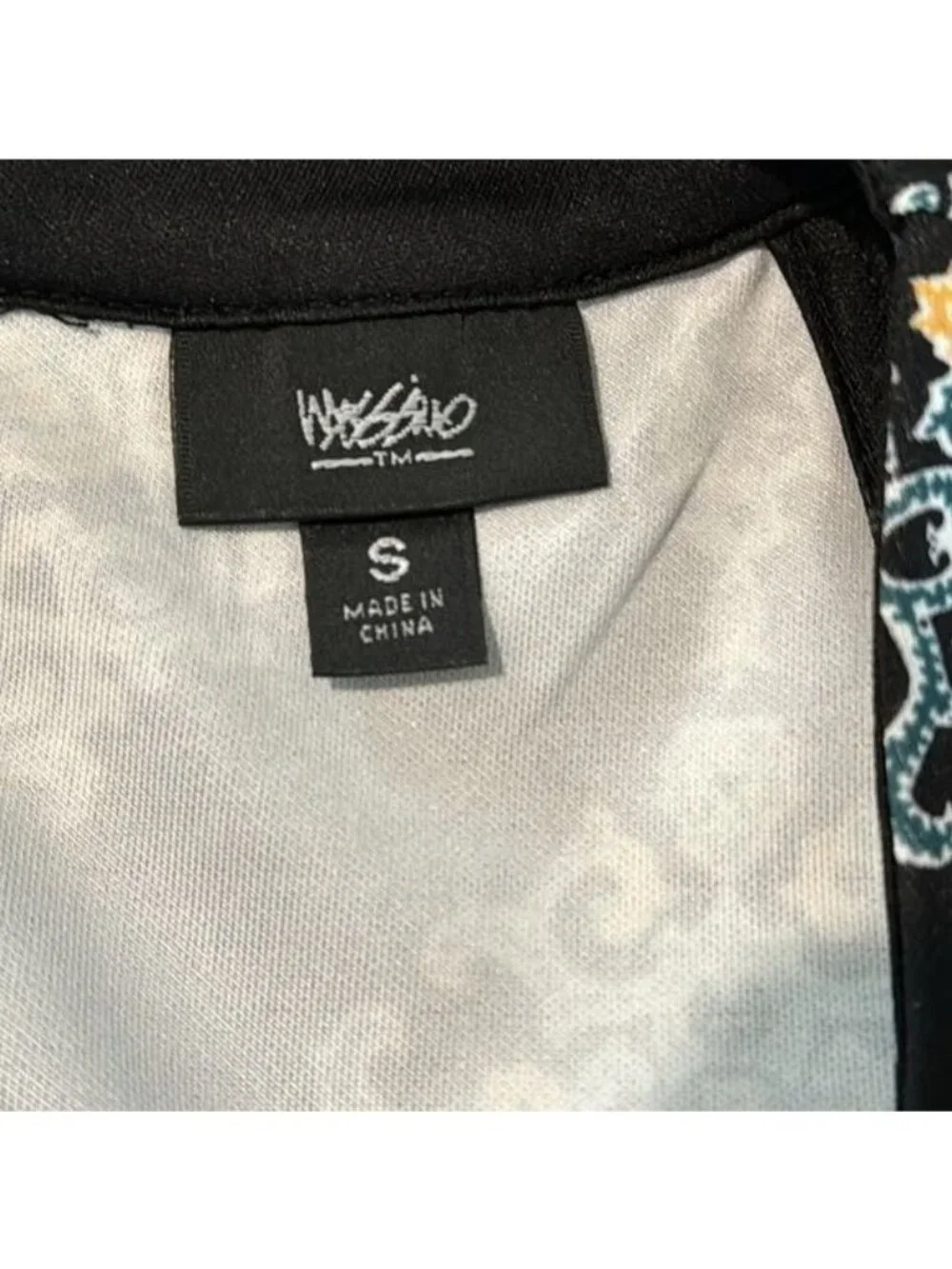 Mossimo Womens Sleeveless Black Dress With Colorful Mandala Print Size S Fitted - Picture 2 of 9